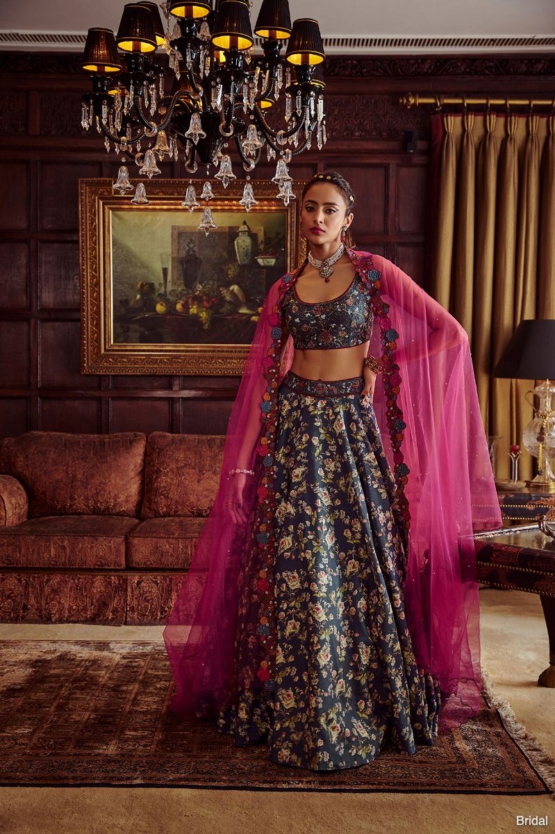 Mahira Blue Lehenga Set