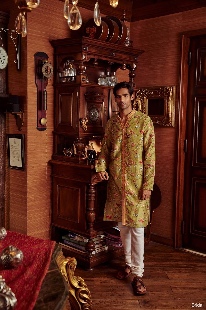 Olive Green Kurta Set