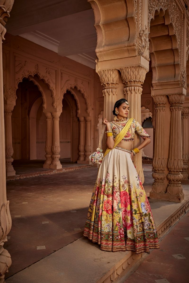 KALISTA OFFWHITE MANYA LEHENGA SET