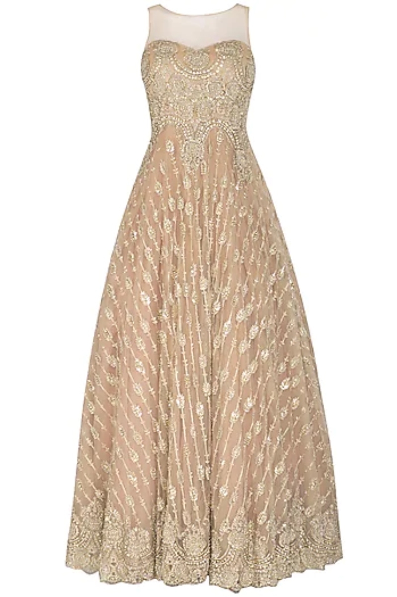 GOLD EMBROIDERED GOWN