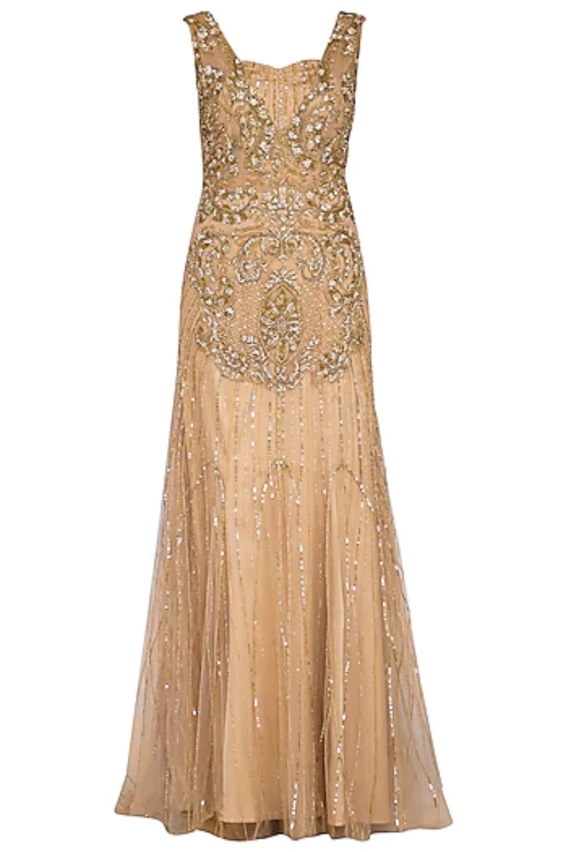 GOLD EMBROIDERY GOWN