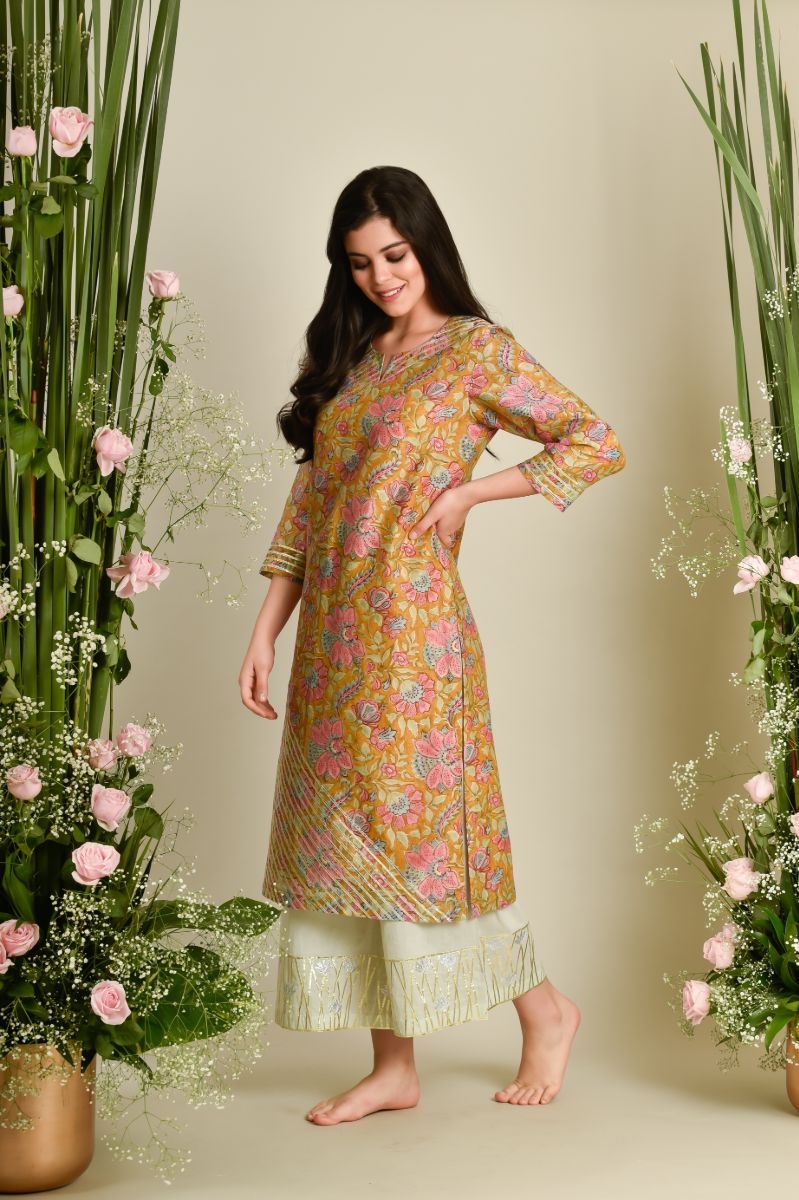 MUSTARD KURTA	MUSTARD KURTA