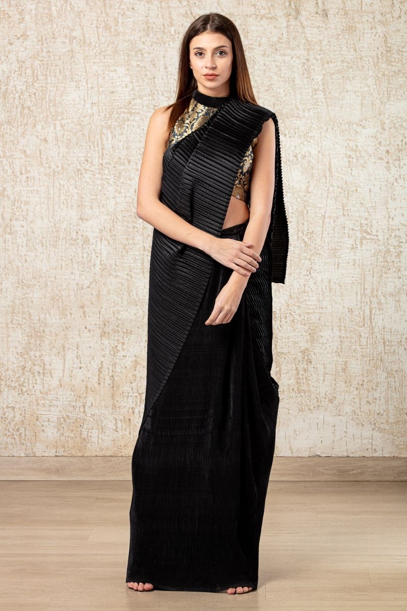 CLASSY PLEATED JADE BLACK