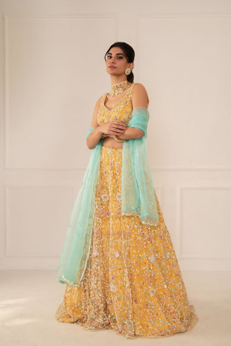 SUNSHINE YELLOW LEHENGA SET