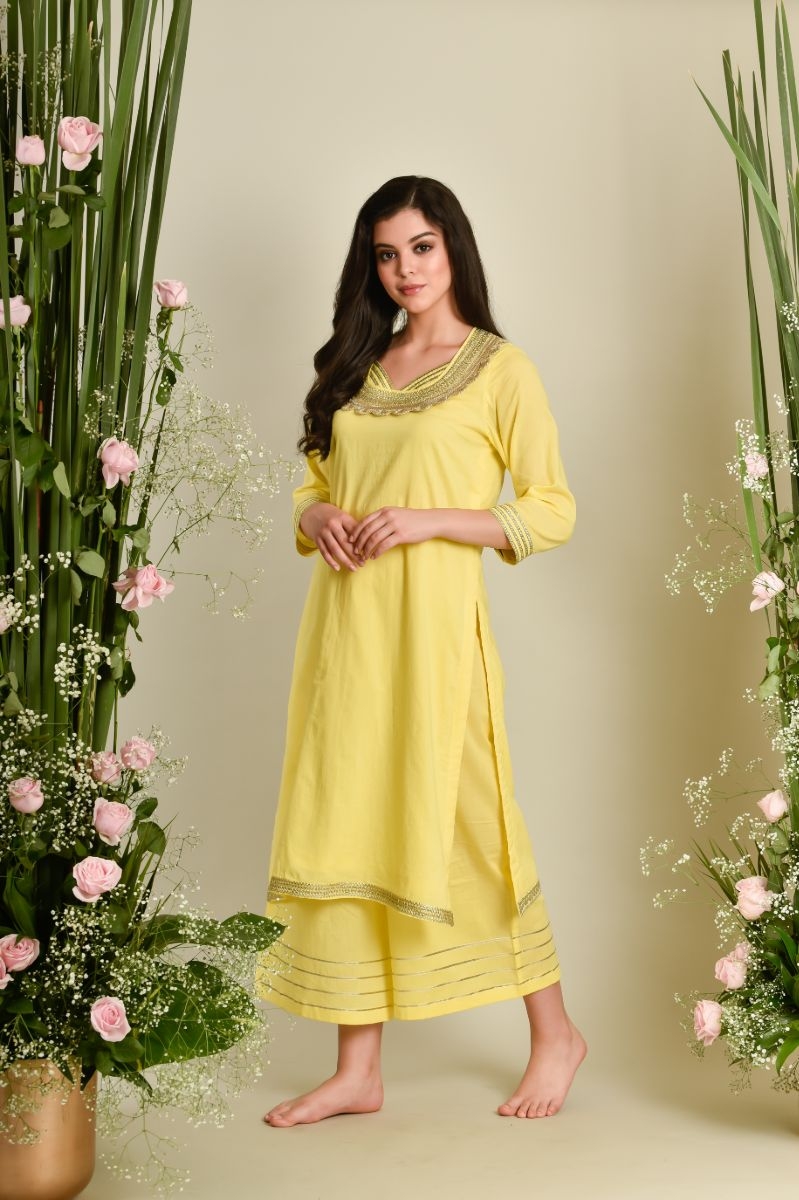 YELLOW KURTA